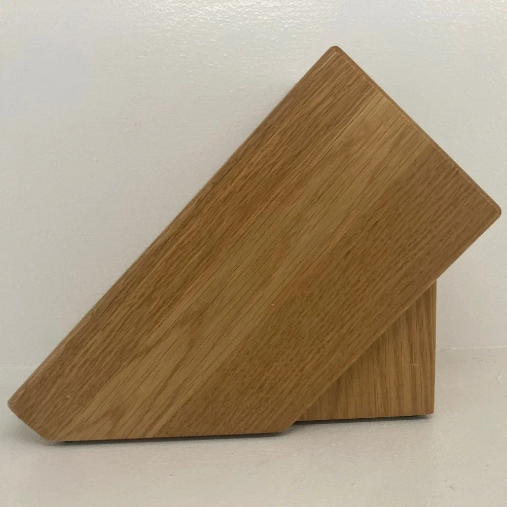 VTG CUTCO Honey Oak Solid Wood 10 Slot Homemaker Knife Block USA Made Cookware